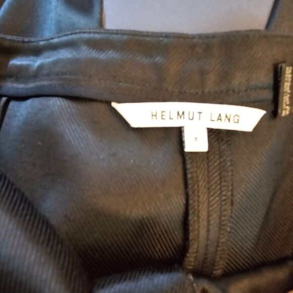 Helmut Lang Women's Vintage Wide Leg Black Pants Size 8 - Picture 6 of 8